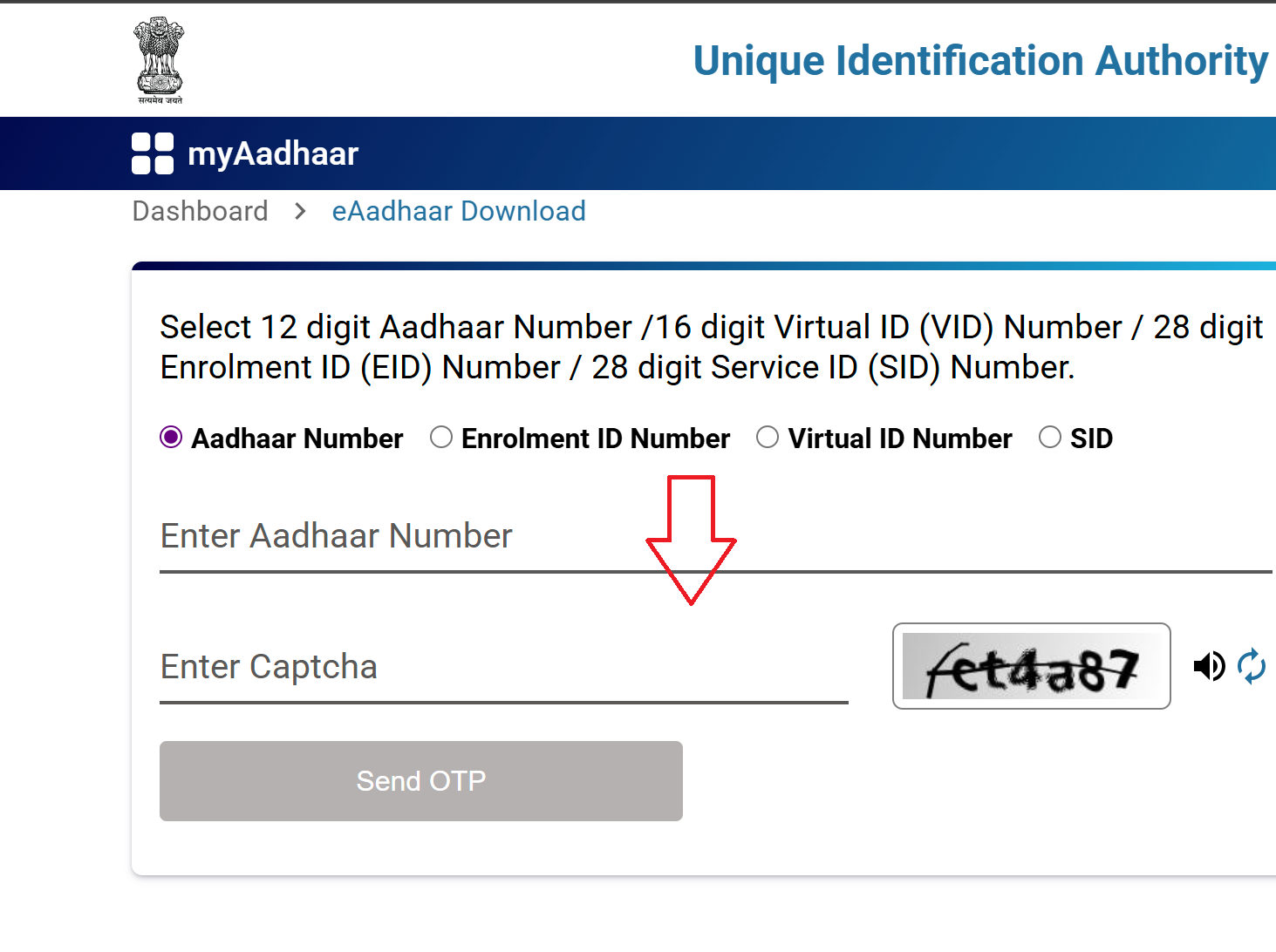 Download Aadhaar
