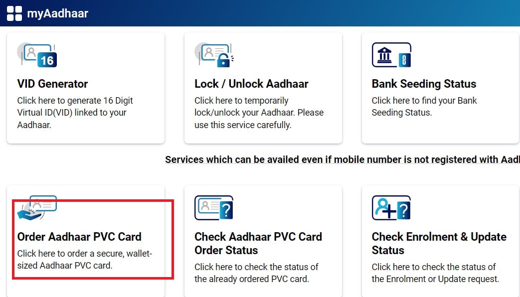 Read more about the article Order Aadhaar PVC Card: UIDAI PVC Card Online Process