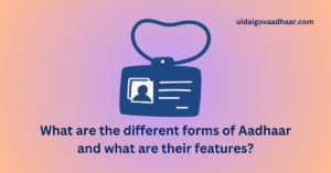 Read more about the article What are the different forms of Aadhaar and what are their features?